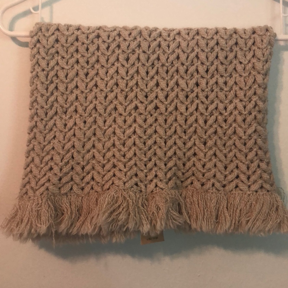 Tan infinity scarf